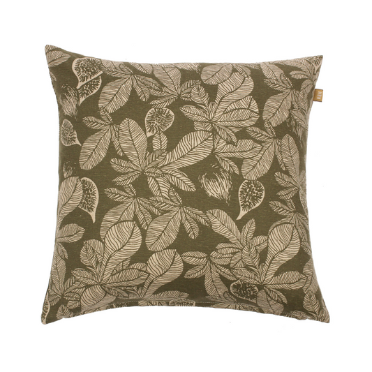 Fig Tree Cushion Burnt Olive