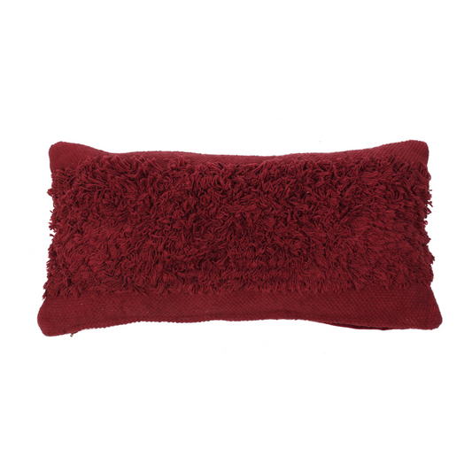 Shag Cushion Ruby