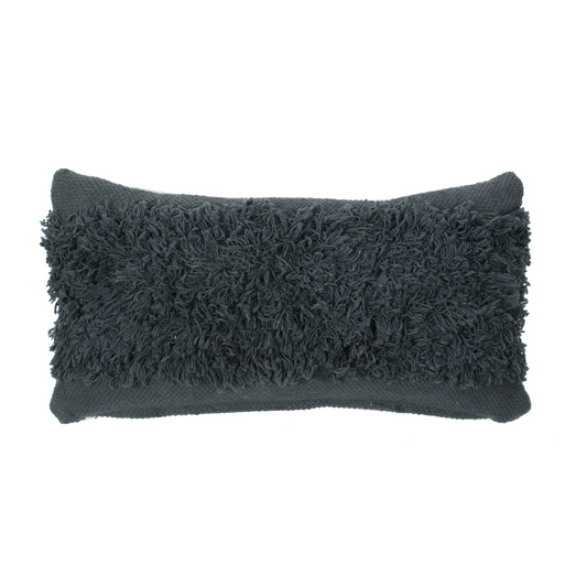 Shag Cushion Dark Slate