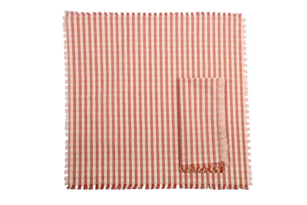 GINGHAM NAPKIN FIG set 4