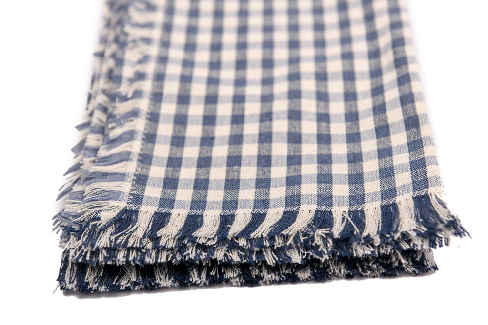 GINGHAM NAPKIN BLUEBERRY set 4