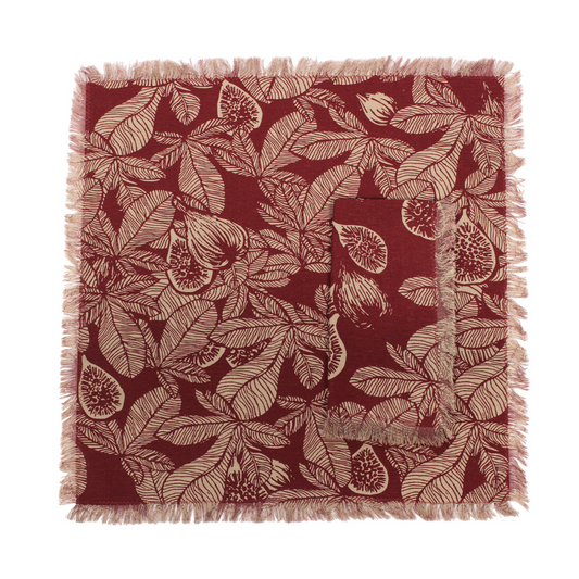 Fig Tree Napkin Ruby Set 4