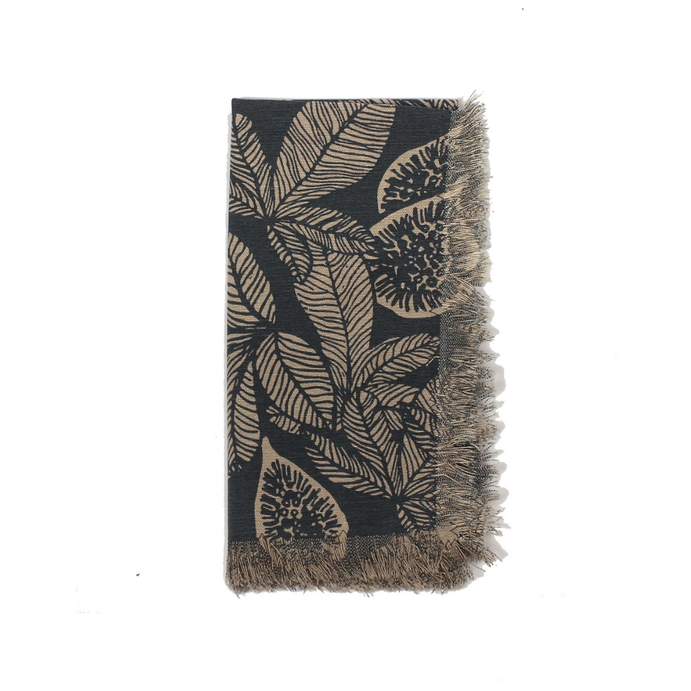 Fig Tree Napkin Dark Slate Set 4