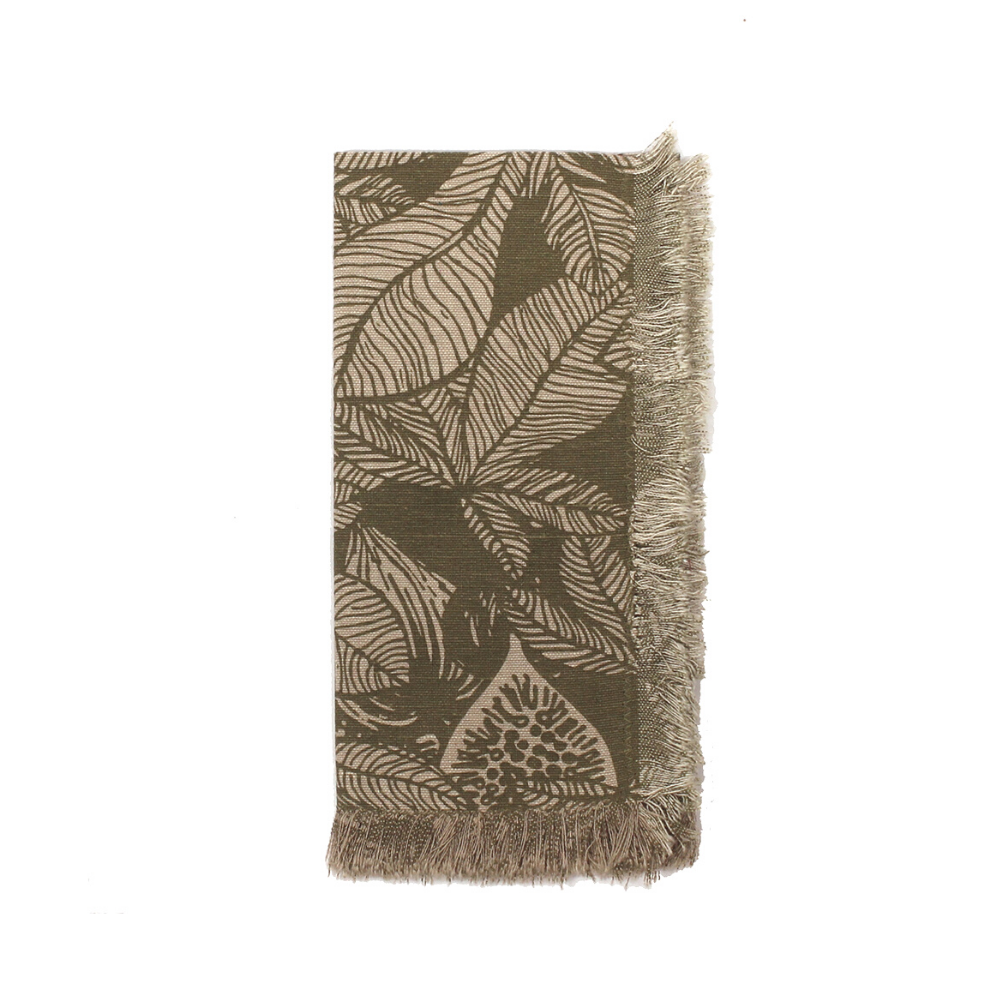 Fig Tree Napkin Burnt Olive Set 4