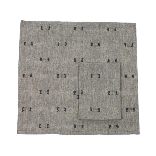 Tuft Napkin Dark Slate Set 4