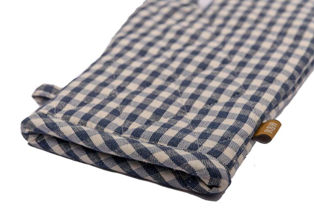 GINGHAM OVEN GLOVE BLUEBERRY