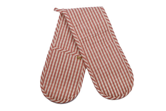 GINGHAM DOUBLE OVEN GLOVE FIG