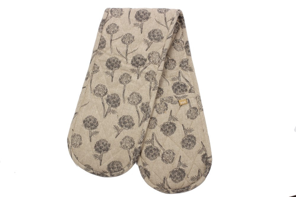 Artichoke Double Oven Glove Charcoal