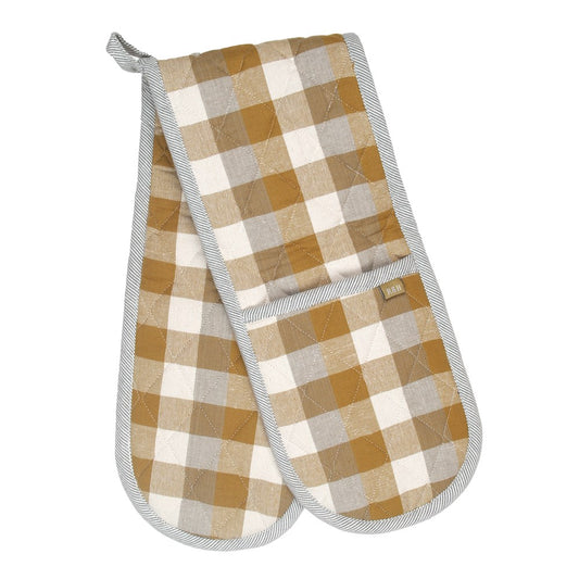 Double Check Dbl Oven Glove Yellow Sunset