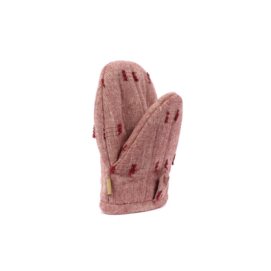 Tuft Short Oven Glove Ruby
