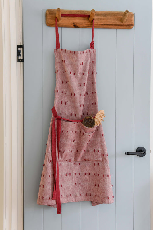 Tuft Apron Ruby