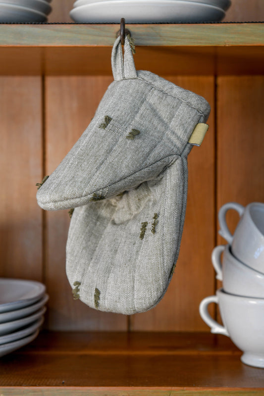 Tuft Short Oven Glove Burnt Olive