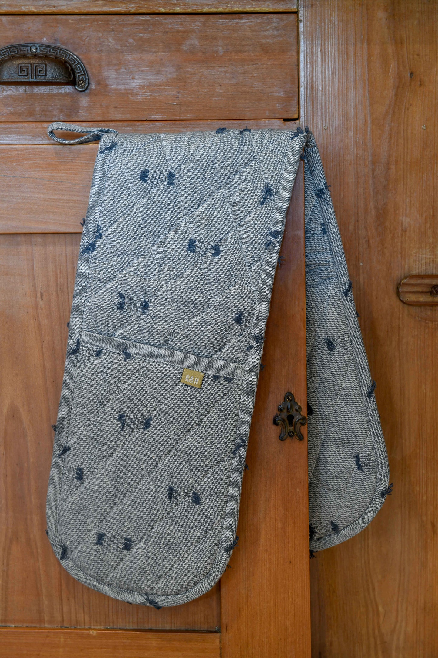 Tuft Double Oven Glove Dark Slate