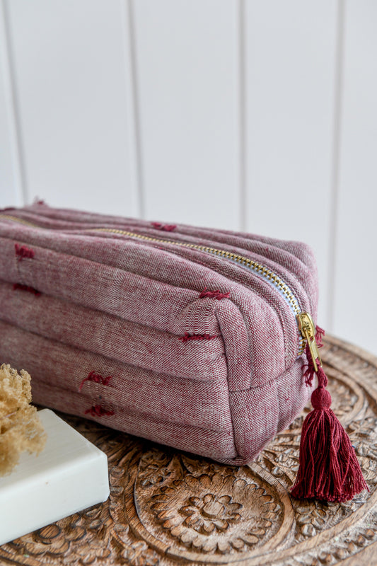 Tuft Beauty Bag Ruby