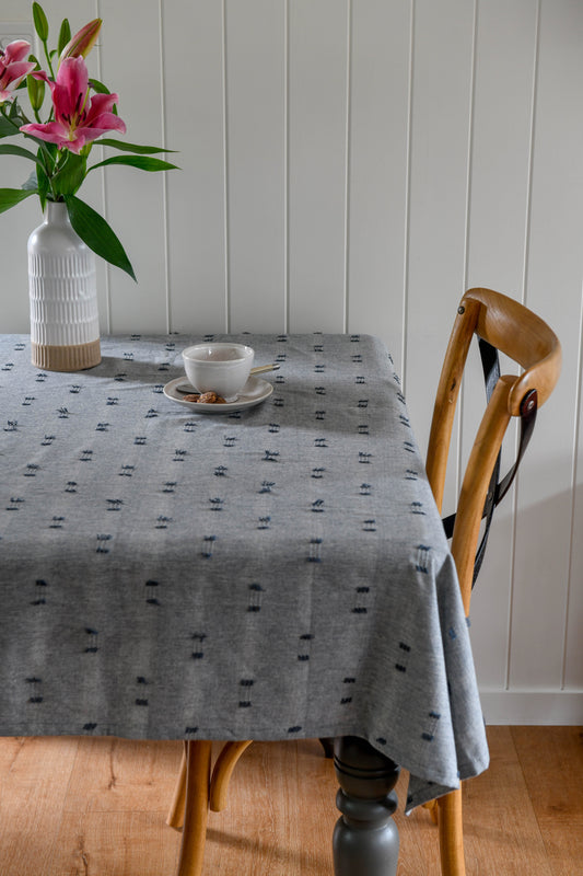 Tuft Tablecloth Dark Slate