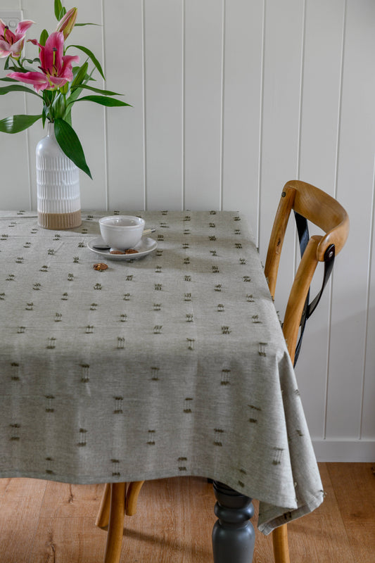 Tuft Tablecloth Burnt Olive