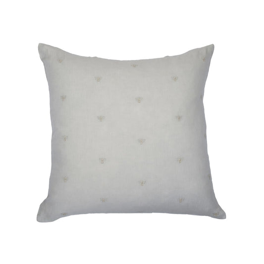 MASON BEE LINEN CUSHION SKY GREY 45x45