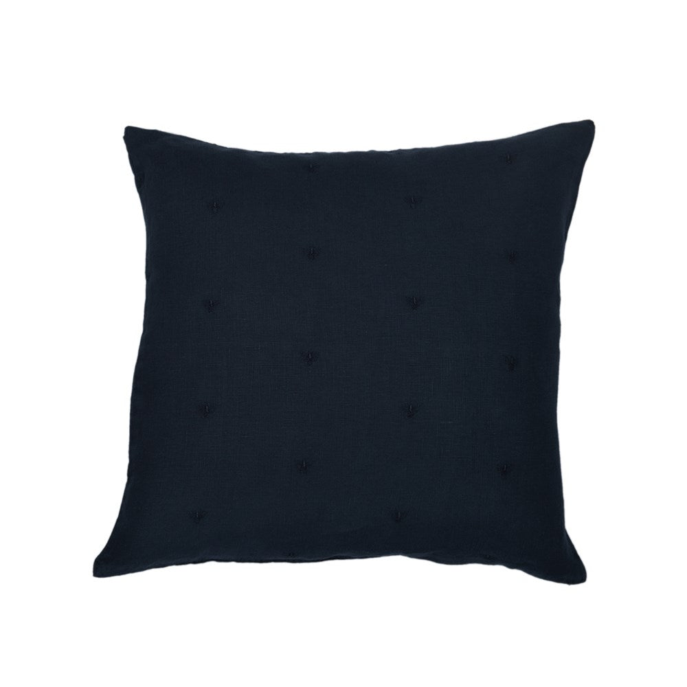 MASON BEE LINEN CUSHION NAVY 45x45