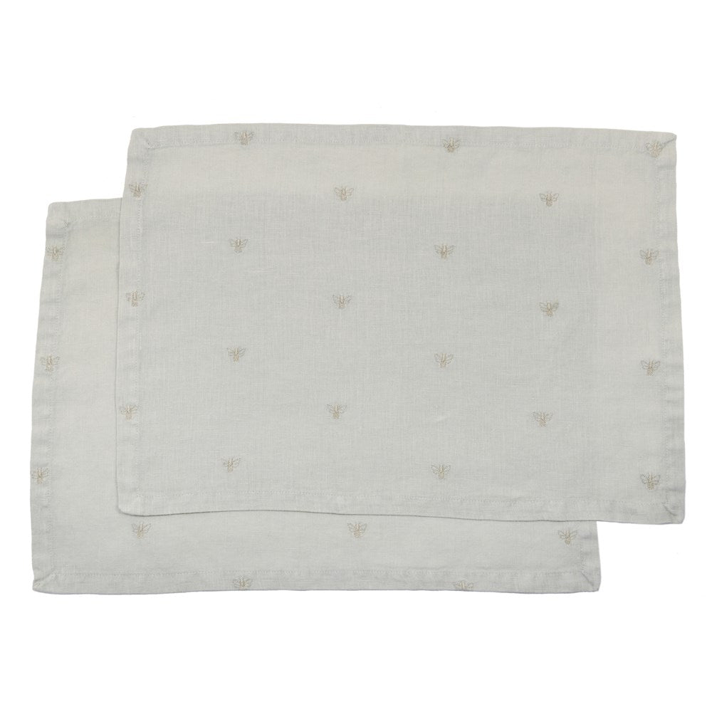 MASON BEE LINEN PLACEMAT SKY GREY S/6