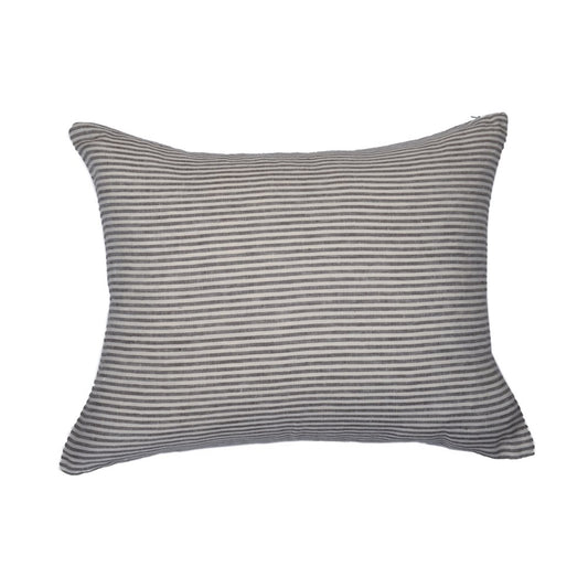 LINEN STRIPE CUSHION STORM 50X40