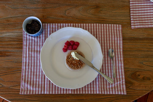 GINGHAM PLACEMAT FIG S/4