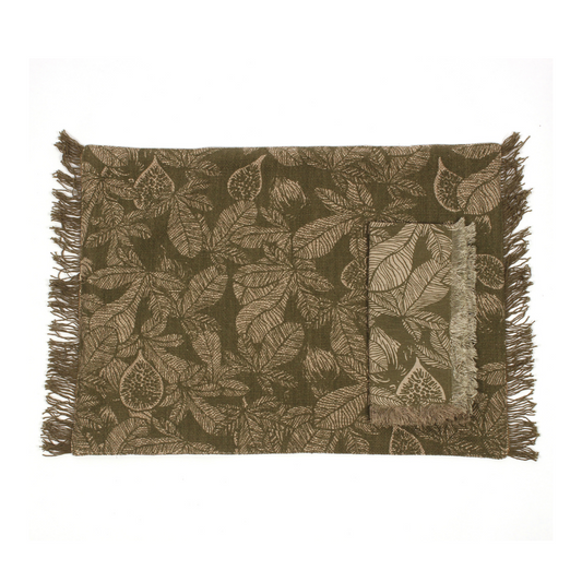 Fig Tree Placemat Burnt Olive S/4