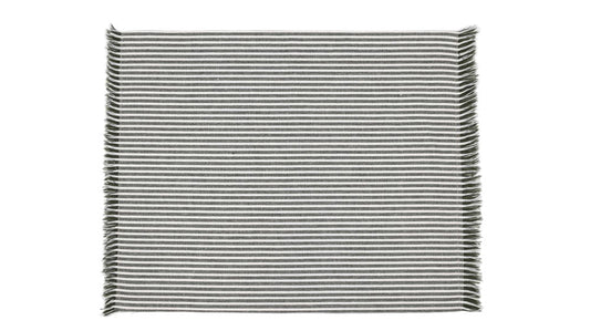 ABBY STRIPE PLACEMAT S/4 OLIVE GREEN