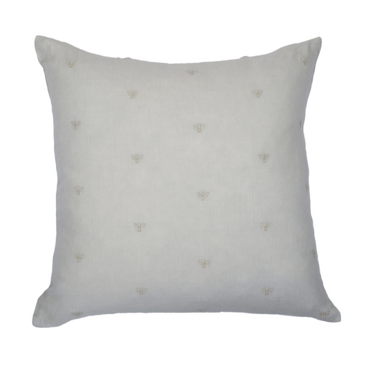 MASON BEE LINEN CUSHION SKY GREY 60x60