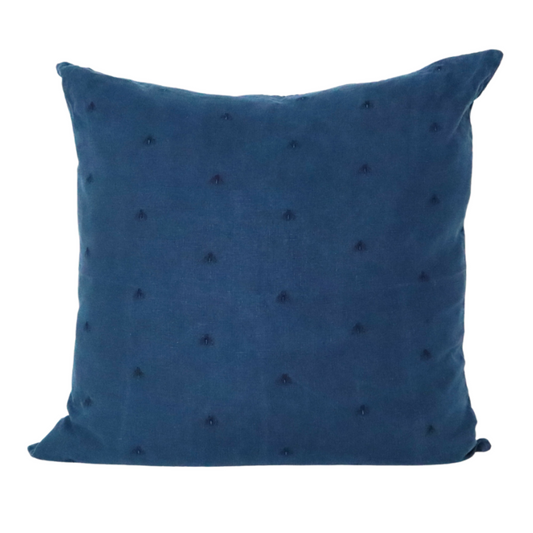 MASON BEE LINEN CUSHION NAVY 60x60