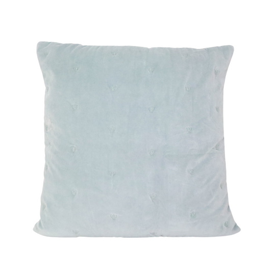 MASON BEE VELVET CUSHION SKY GREY 60x60