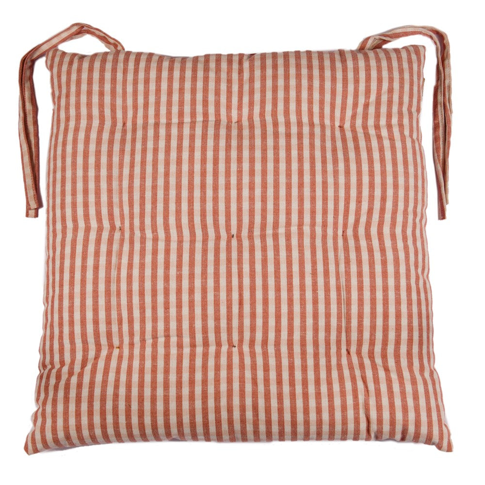 GINGHAM SEAT CUSHION 45x45cm FIG