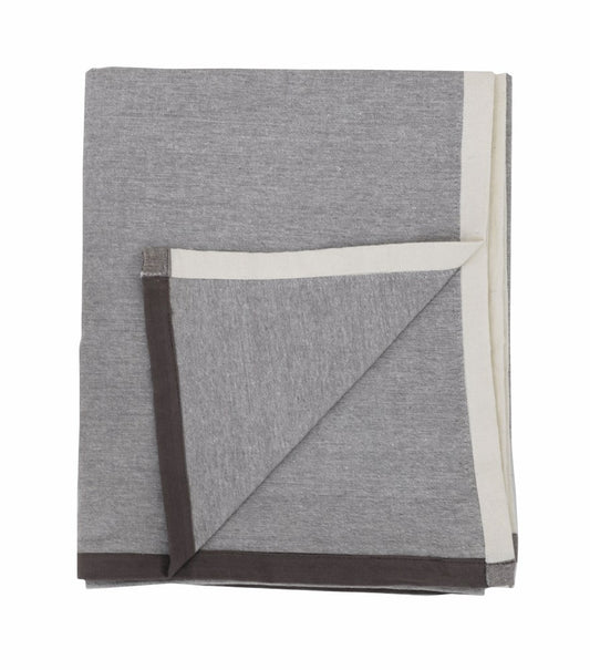 CHAMBRAY TABLECLOTH CHARCOAL 140X240CM