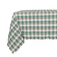 Double Check Tablecloth Aqua Storm 140x240cm