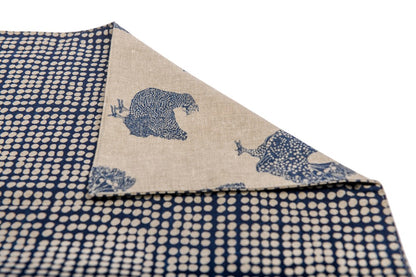 HENRIETTA TABLE RUNNER BLUEBERRY