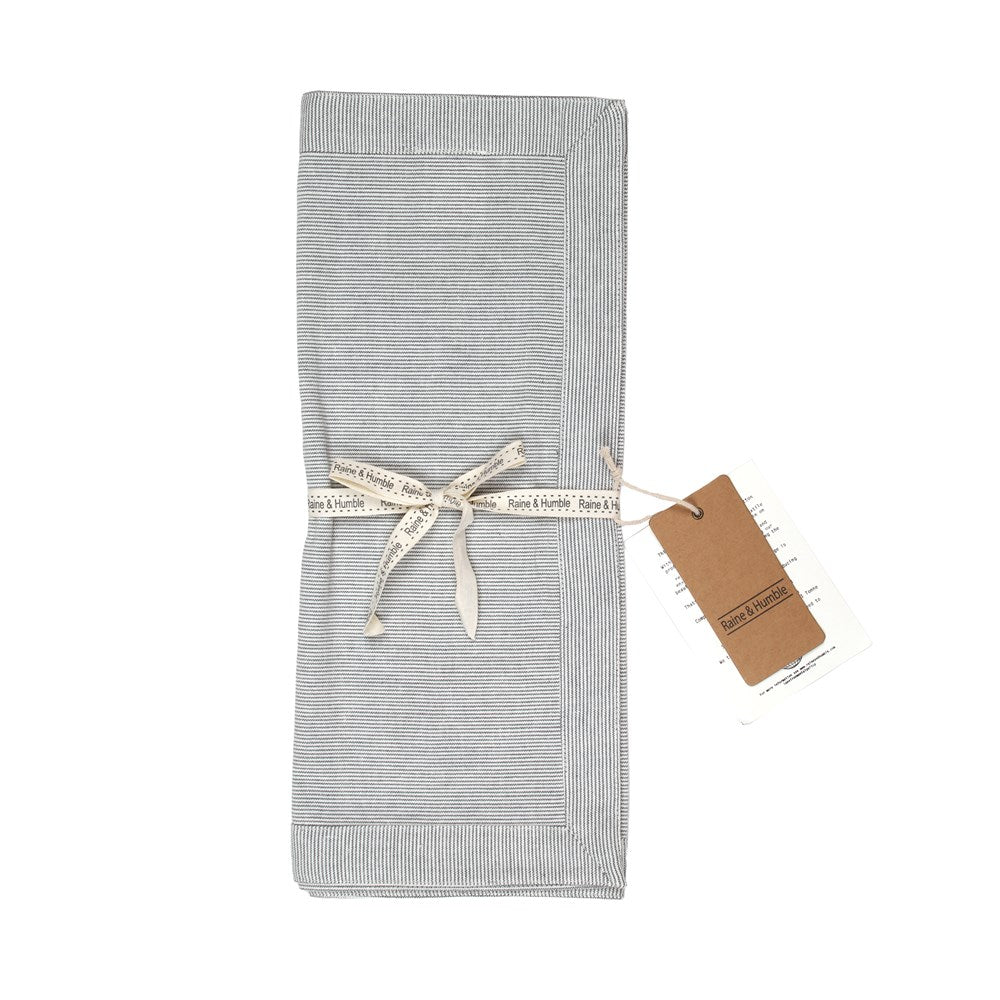 Pin Stripe Table Runner Charcoal – Saffron Inc