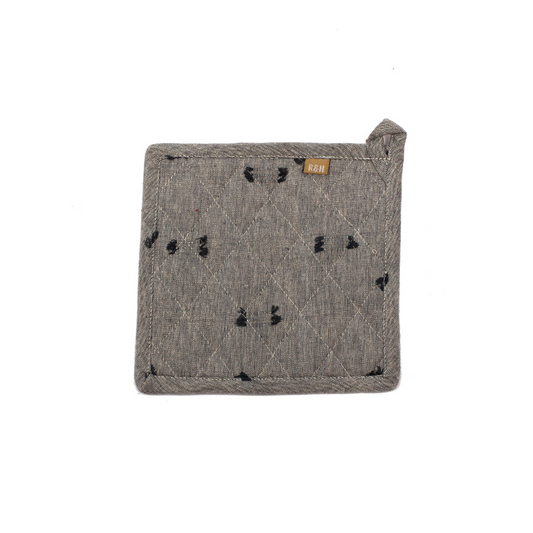 Tuft Pot Holder Dark Slate