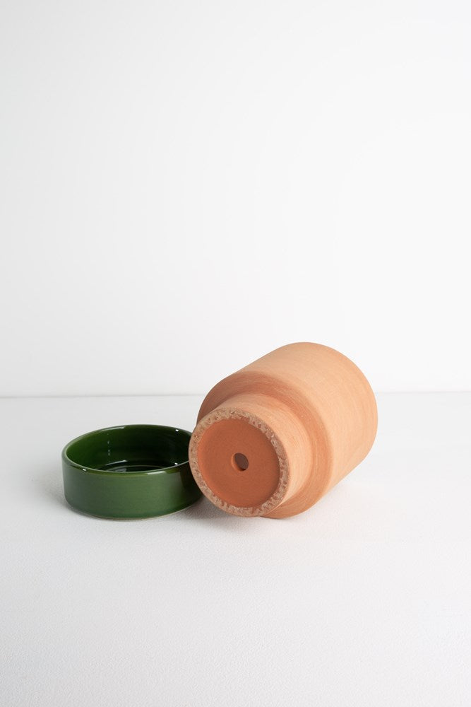 Grace Planter Small -  Rose Terracotta and Olive