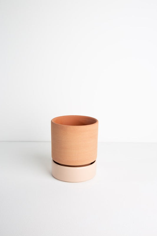 Grace Planter Small -  Rose Terracotta and Dusty Rose